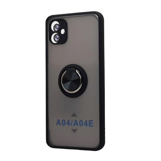 TPU Case w/ Magnetic Ring for Samsung A03 Core (black)