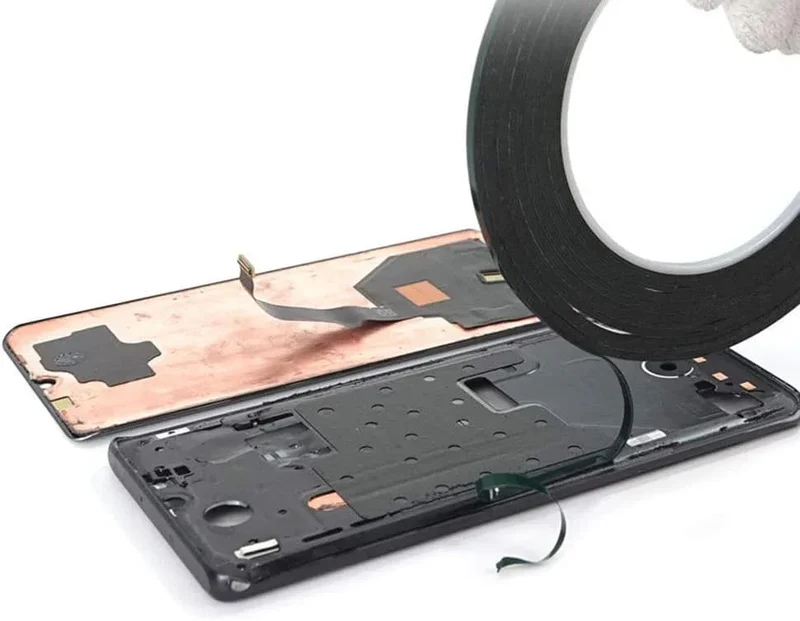 Ruban adhésif double face noir en mousse pour réparation d'écran LCD