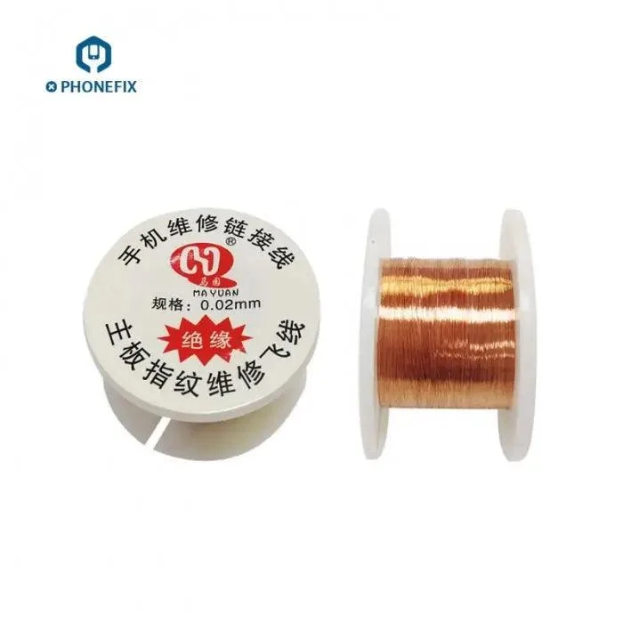 Fil de soudure isolé 0.01/0.02 mm pour circuit imprimé, fil de cuivre