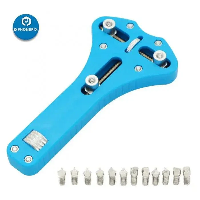 Clé de réparation de montre à 12 griffes pour outils de remplacement de pile de montre
