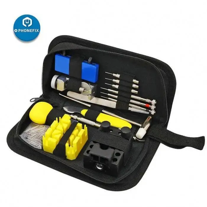 Kit d'outils de réparation pour horloger, 168 pièces, extracteur de goupilles de maillons de montre