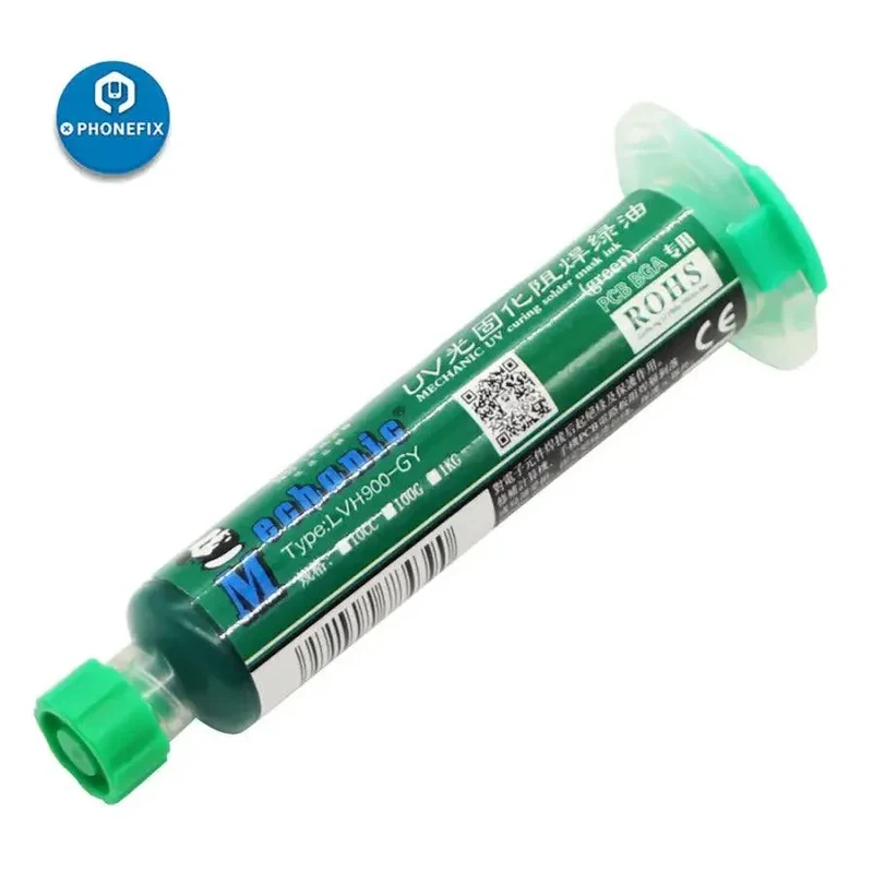 Pâte à souder pour PCB, masque de soudure UV vert 10 cc, flux