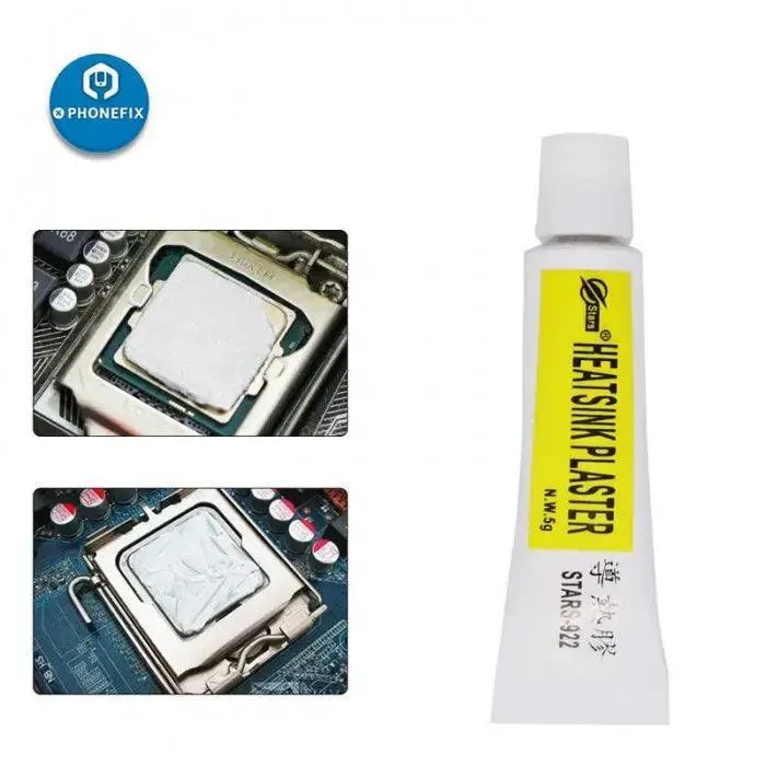 Pâte de refroidissement thermique pour dissipateur thermique IC, adhésif puissant, 5 g