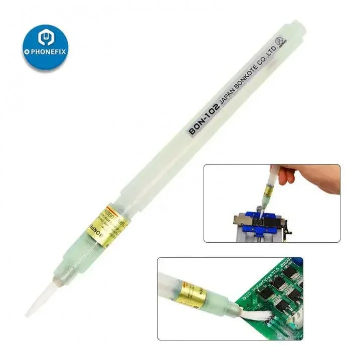 Stylo à pâte à flux BON-102 avec pointe plate pour réparation de soudures PCB