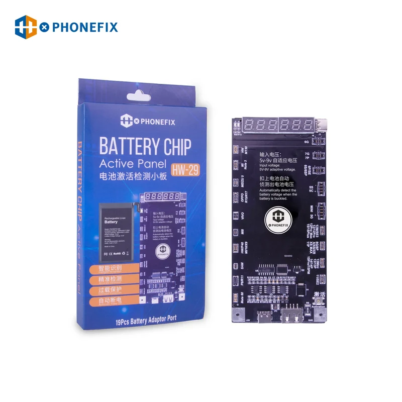 Carte de charge et d'activation de batterie 209 en 2 pour iPhone et Android W1 Pro