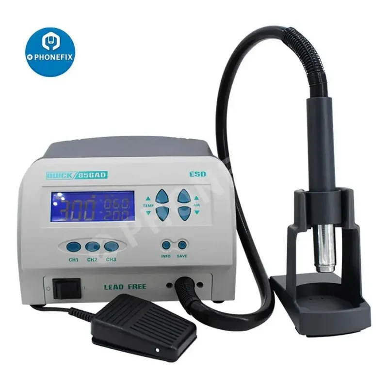 Station de soudage à air chaud sans plomb Quick 856AD SMD
