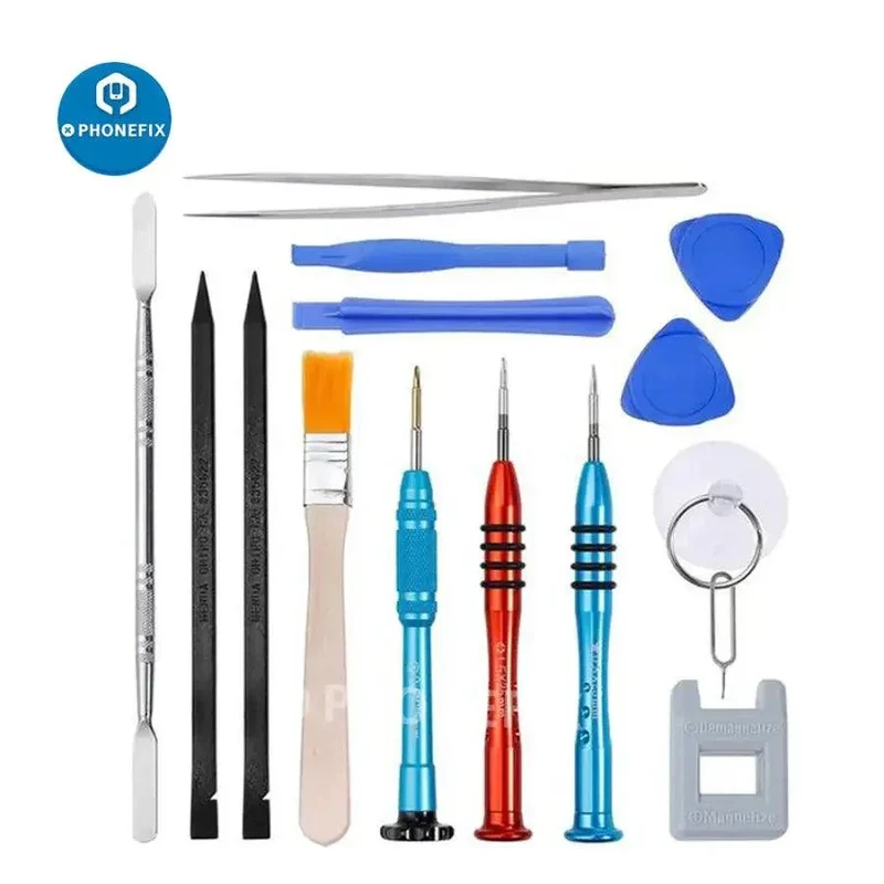 Kit de réparation de téléphone DIY 16 pièces avec mini tournevis de précision