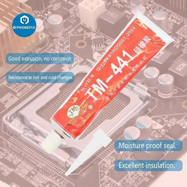 Colle d'étanchéité en caoutchouc de silicone industriel électronique