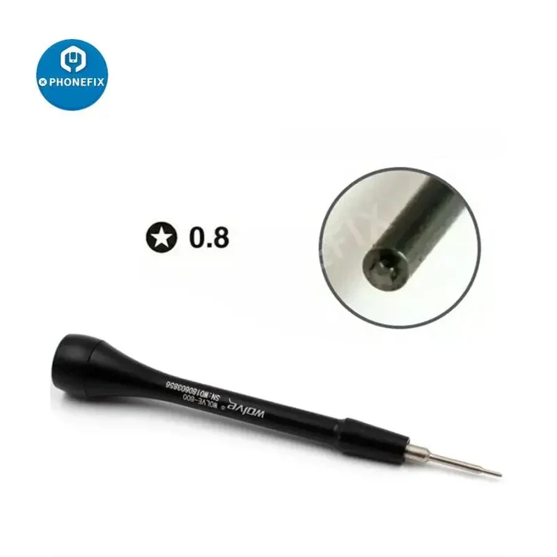 Tournevis de précision antidérapant 800D WOLVE-3 original pour outils de réparation de téléphone