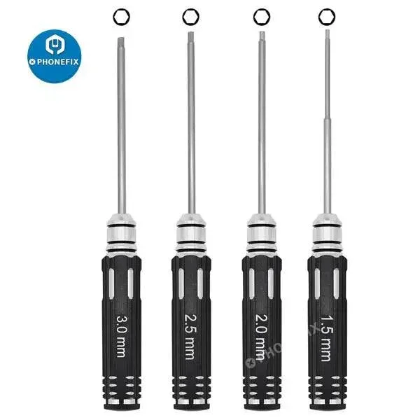 Kit de tournevis hexagonaux 4 en 1 pour hélicoptère RC 1.5/2/2.5/3 mm