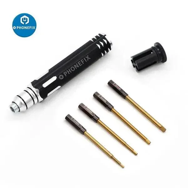 Tournevis hexagonal 4 en 1 1.5/2/2.5/3 mm pour hélicoptère RC