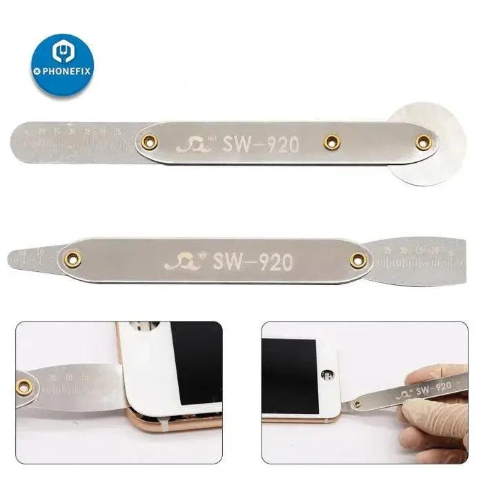 Lot de 2 outils de démontage et d'ouverture de rouleaux en acier inoxydable, lame de levier souple