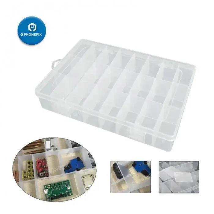 Boîte de rangement pour pièces de réparation de téléphones portables | Organiseur de composants