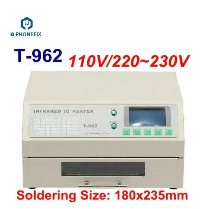 Four de refusion T962 AC, chauffage infrarouge pour circuits intégrés, station de retouche CMS BGA