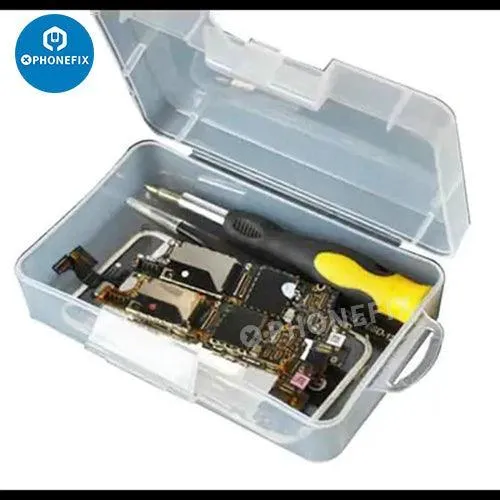 Boîte de rangement en plastique pour accessoires matériels et réparation de téléphones