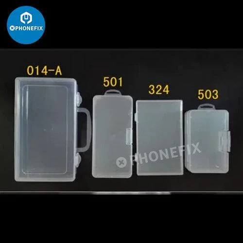 Boîte de rangement en plastique pour accessoires matériels et réparation de téléphones