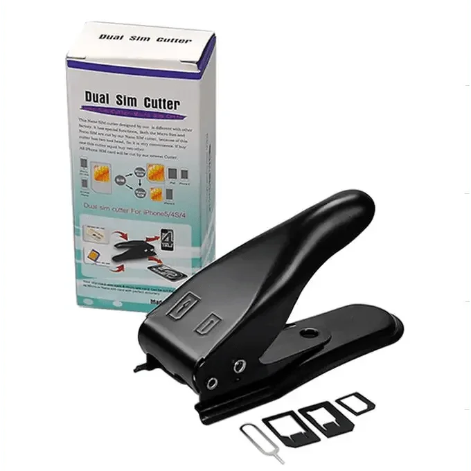 Outil de découpe de carte SIM Nano Micro 2 en 1 Coupe-carte SIM pour téléphone
