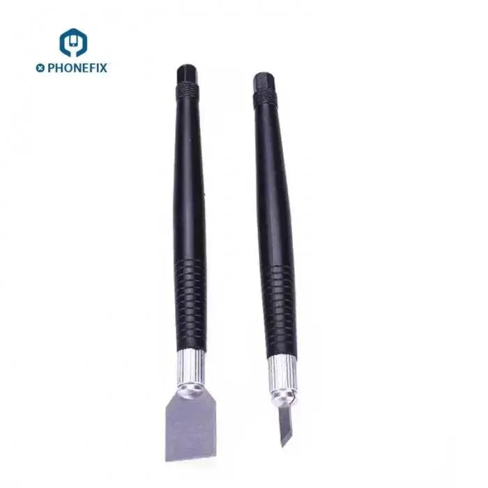 Lot de 2 grattoirs de nettoyage pour colle de carte mère de téléphone, pour réparation de colle PCB BGA