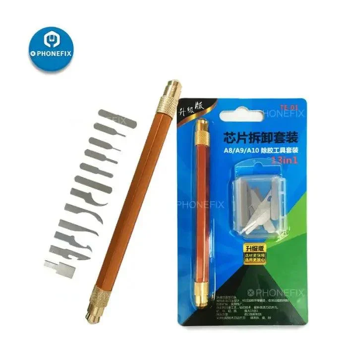 Grattoir à graver PCB, outil de nettoyage pour enlever la colle du processeur BGA de l'iPhone