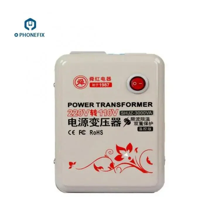 Transformateur de tension 3000 W, convertisseur de puissance 220 V vers 110 V, changeur de tension