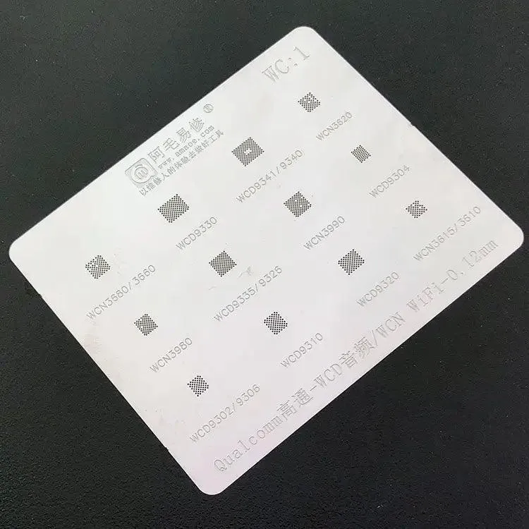 Pochoir de reballage Amaoe BGA pour puce audio, Wi-Fi, Bluetooth, soudure à l'étain