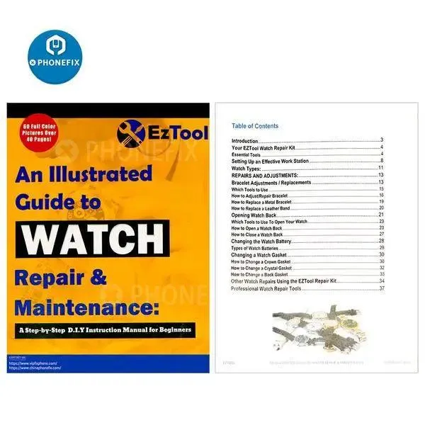 Livre PDF : Réparation de montres pour débutants : un guide illustré