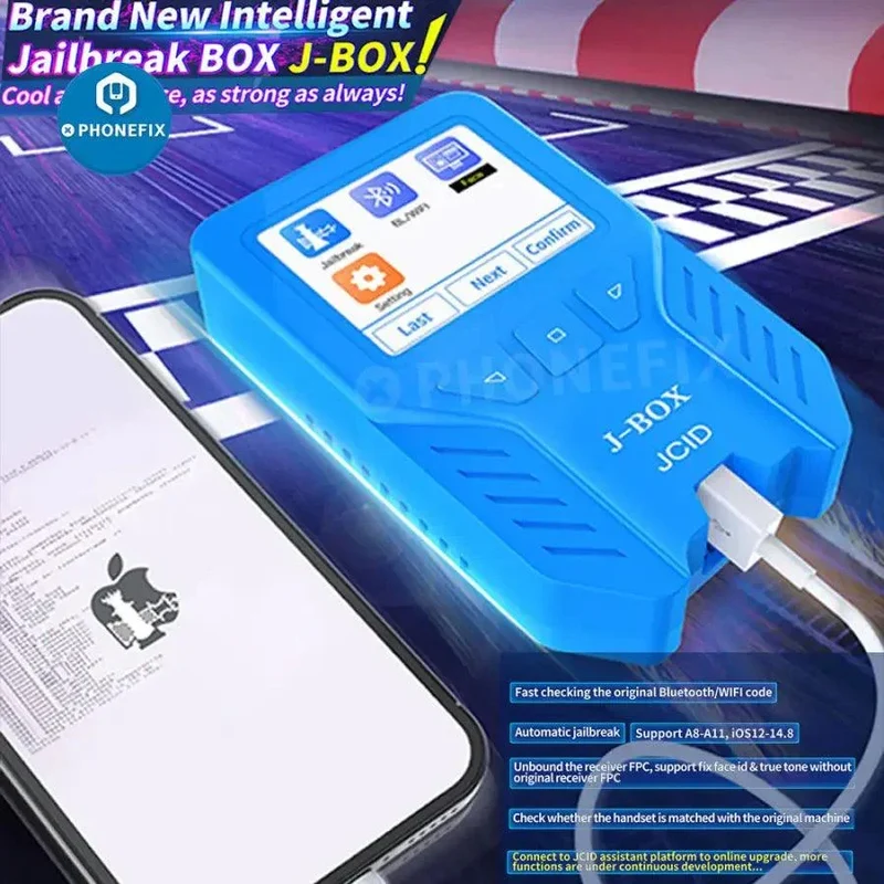 Boîtier de jailbreak intelligent JCID J-BOX pour contourner l'ID et le mot de passe Icloud
