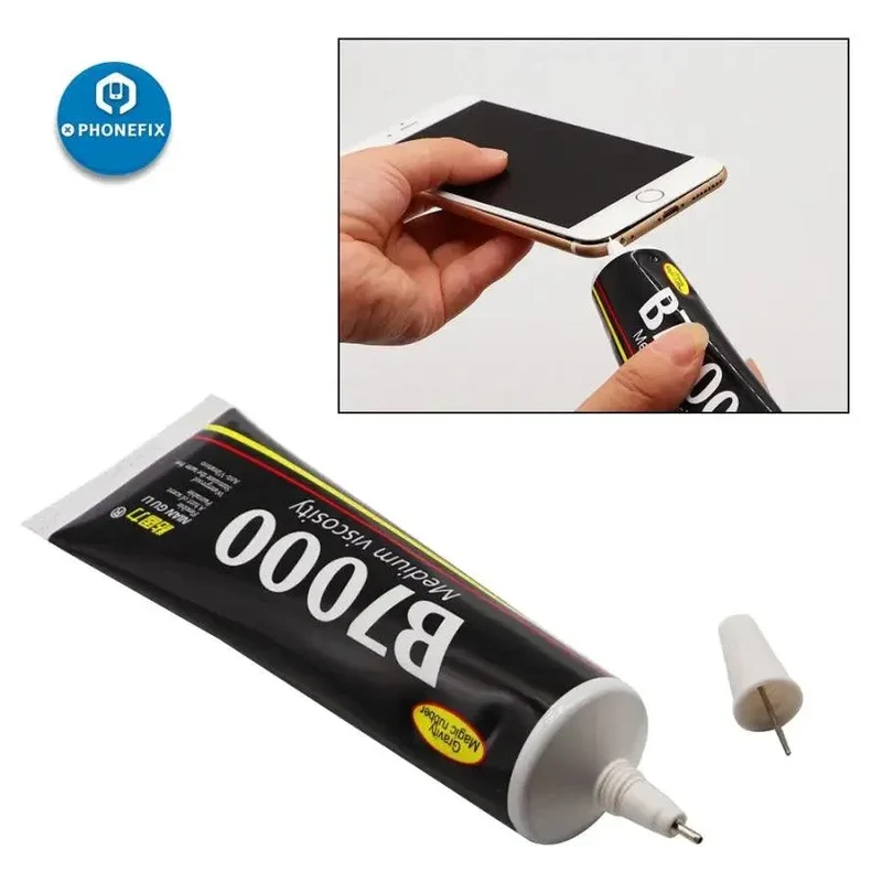 Colle super forte transparente multi-usages B7000 pour réparation d'écrans LCD DIY