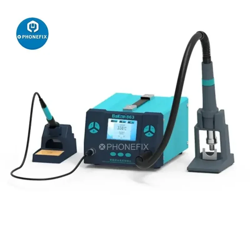 Station de retouche à air chaud intelligente intégrée Bakon BK863 1000 W