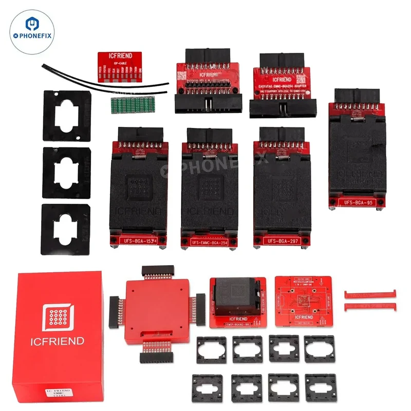 Adaptateur MOORC ICFriend UFS Chip + adaptateur EMATE EMMC BGA