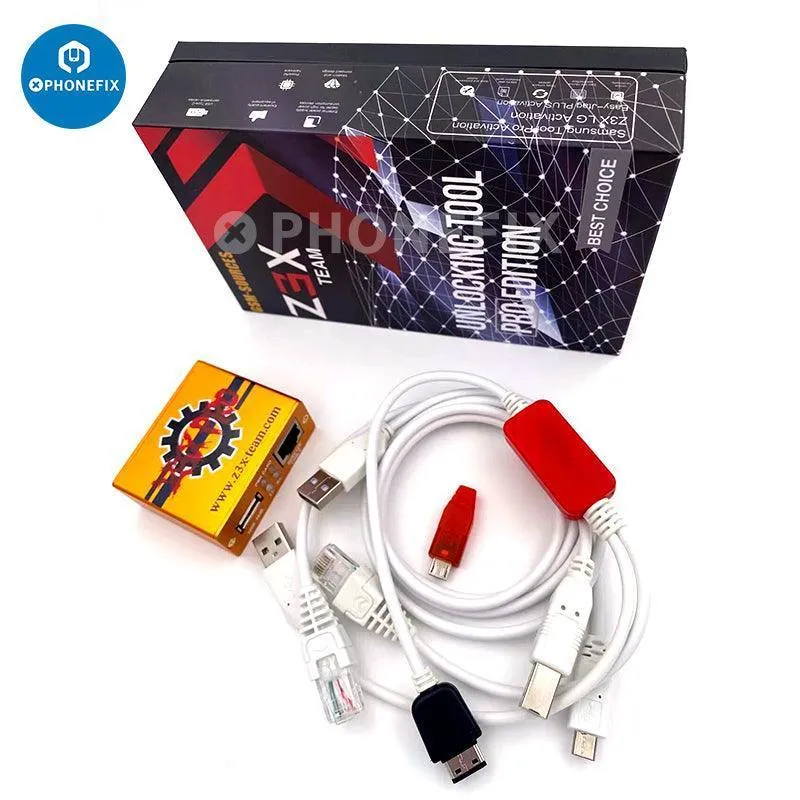 Outil de réparation et de déverrouillage pour téléphones Android Samsung LG Z3X Pro Box