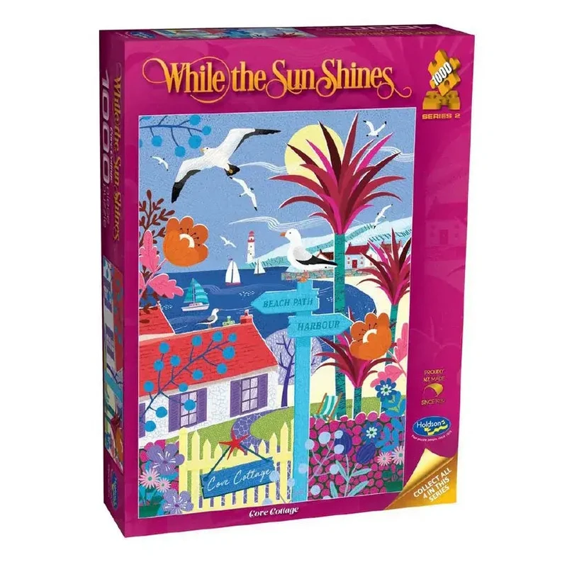 Holdson 1000pc While Sun Shines Cove Cottage Puzzle