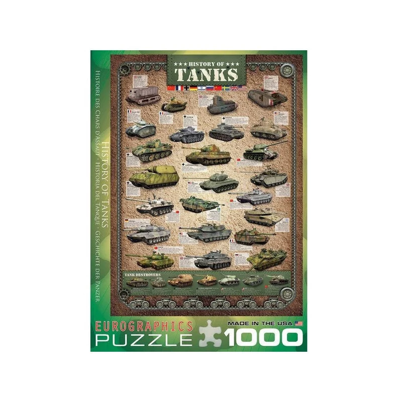 1000pc History of Tanks Puzzle