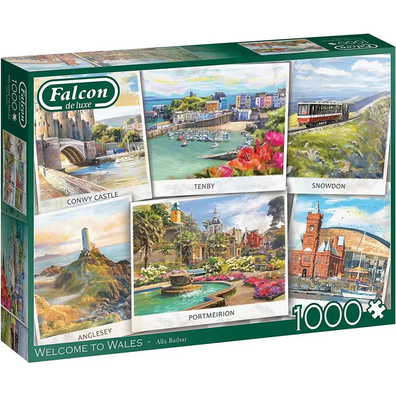 Falcon De Luxe 1000pc Welcome To Wales Puzzle