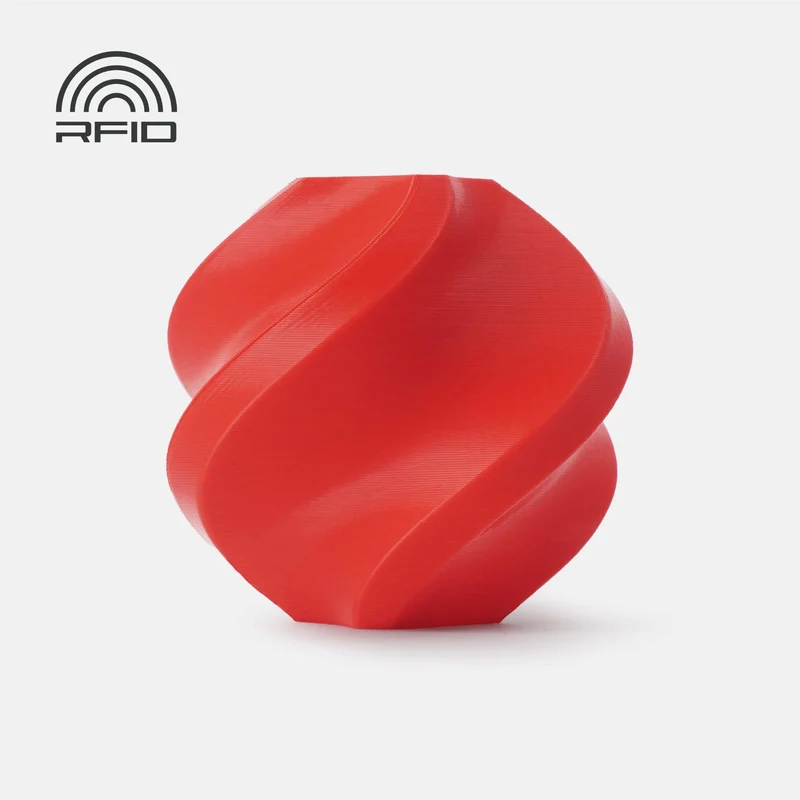 Bambu Lab PLA Basic 3D Printer Filament Refill (Red) [1kg]