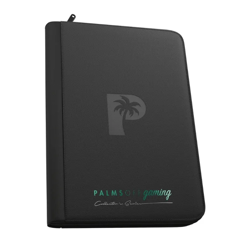 Palms Off Gaming Collector's Series 9 Pocket Zip Trading Card Binder - Black