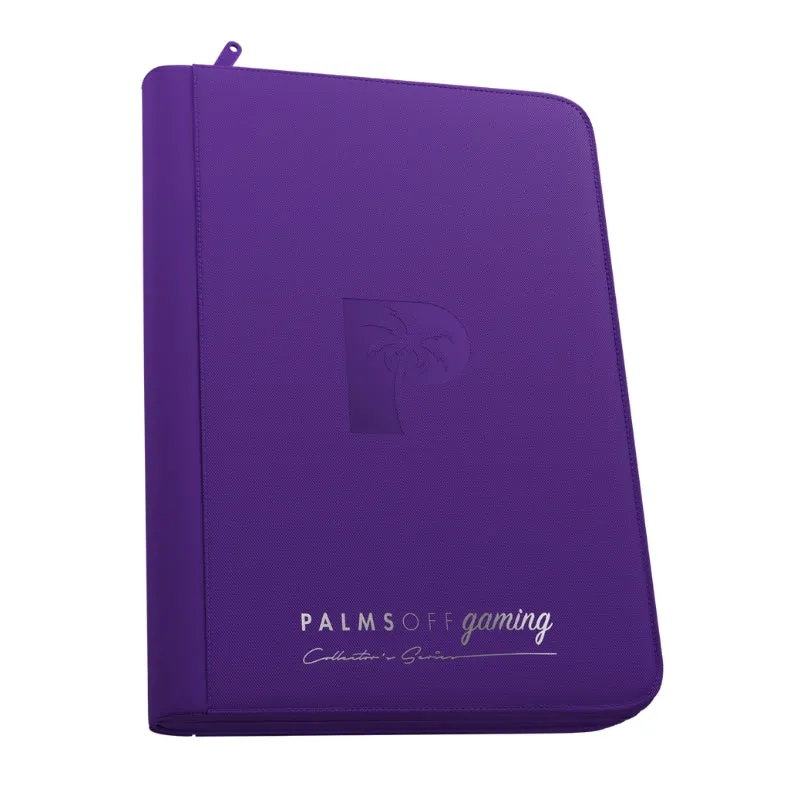 Palms Off Gaming Collector's Series 9 Pocket Zip Trading Card Binder - Purple