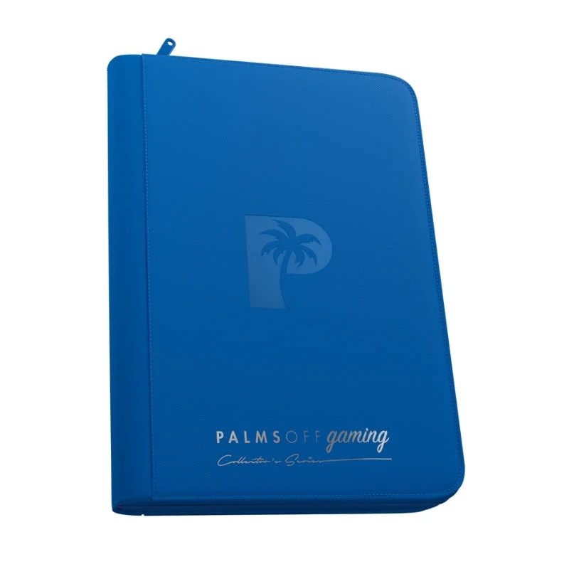 Palms Off Gaming Collector's Series 9 Pocket Zip Trading Card Binder - Blue