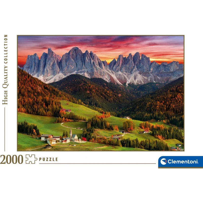 Clementoni Val Di Funes 2000 Piece Jigsaw Puzzle Set