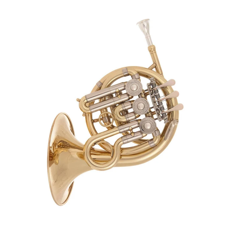 John Packer JP905 Mini Bb French Horn Musical Instrument - Brass Lacquer