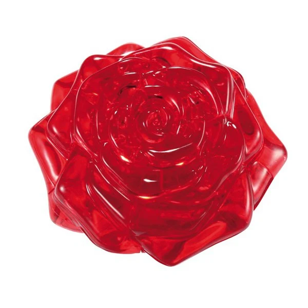 3D Red Rose Crystal Puzzle