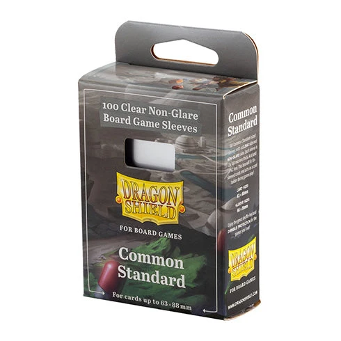 Arcane Tinmen Dragon Shield Board Game Sleeves - Clear Non-Glare - Common Standard 63x88mm 100ct