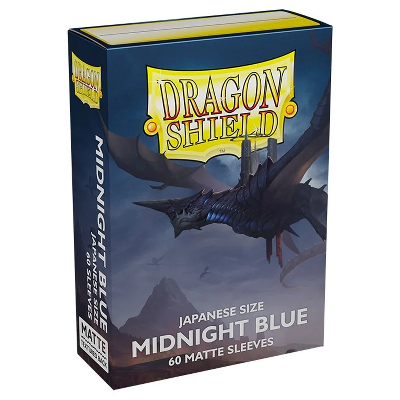 Arcane Tinmen Dragon Shield Japanese 60ct Matte Midnight Blue Sleeves 59x86mm