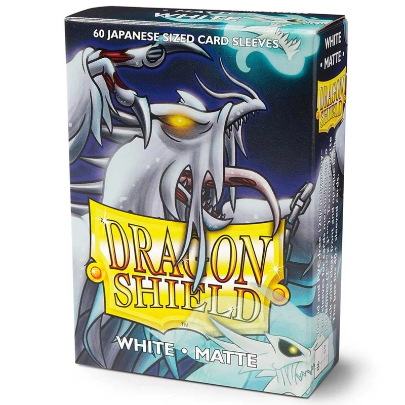 Arcane Tinmen Dragon Shield Japanese 60ct Matte White Sleeves 59x86mm