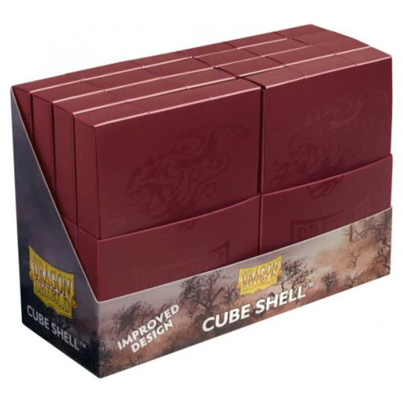 Arcane Tinmen Dragon Shield Cube Shell Deck Box Blood Red