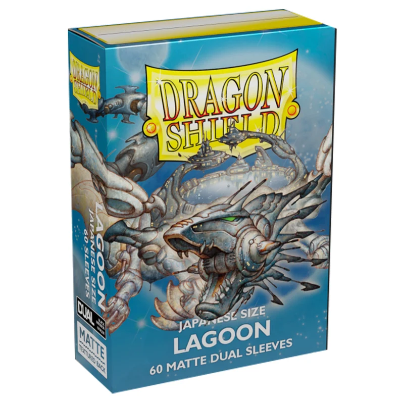 Arcane Tinmen Dragon Shield Japanese 60ct Dual Matte Lagoon Blue Sleeves 59x86mm