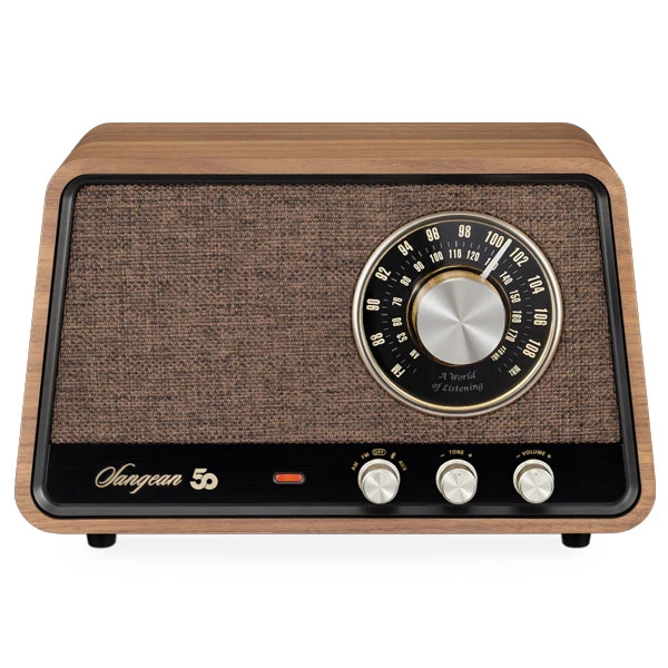 Sangean WR-101 AM/FM/BT Radio - Vintage Walnut