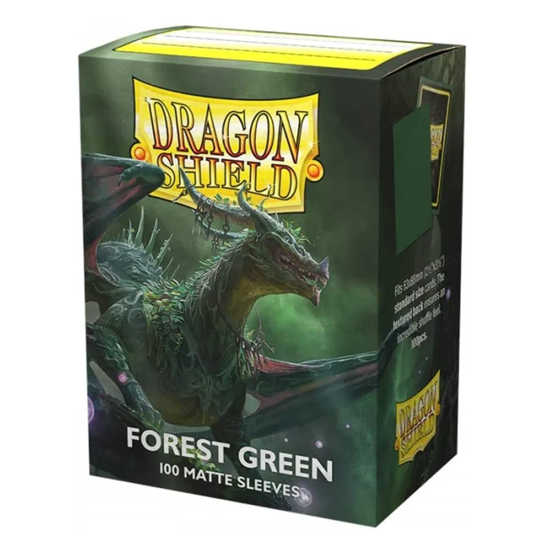 Arcane Tinmen Dragon Shield Standard 100ct Matte Forest Green Sleeves 63x88mm