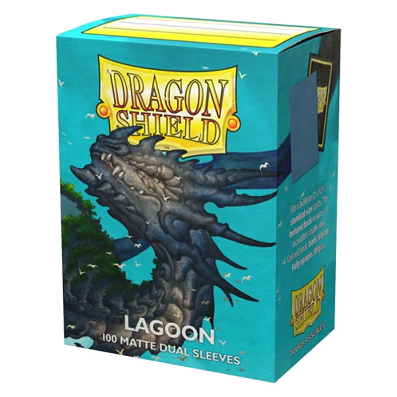 Arcane Tinmen Dragon Shield Standard 100ct Dual Matte Lagoon Blue Sleeves 63x88mm