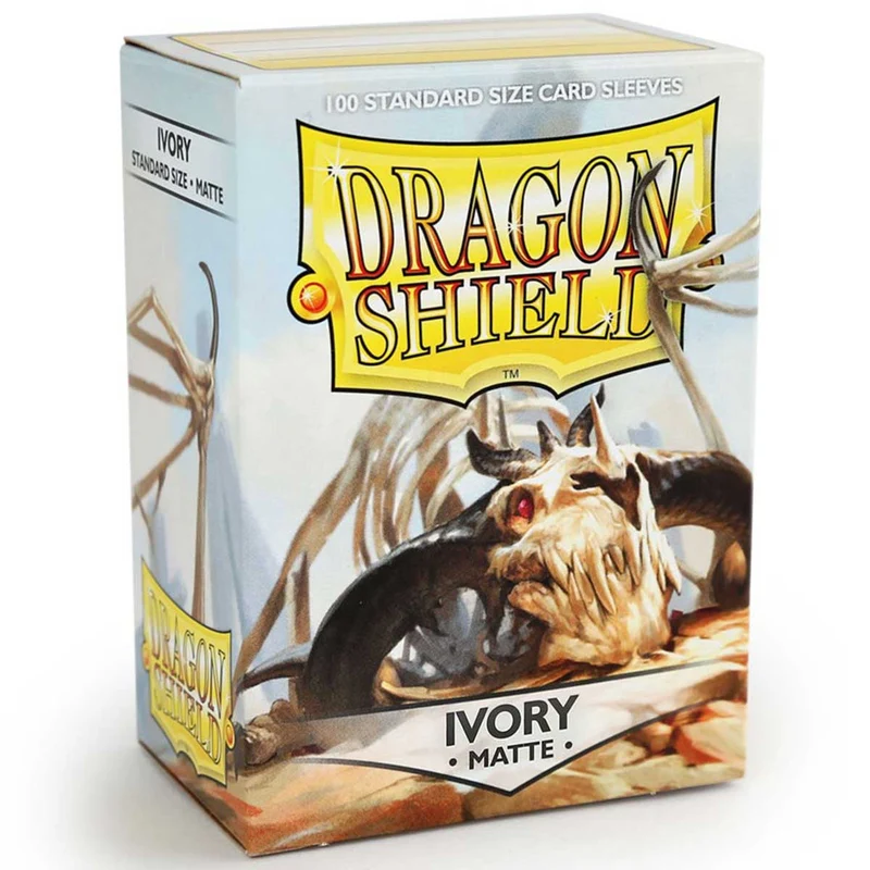 Arcane Tinmen Dragon Shield Standard 100ct Matte Ivory Sleeves 63x88mm